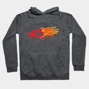 413 with Flames Hoodie